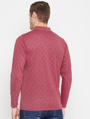 pink printed polo t-shirt - 18405726 - Standard Image - 4