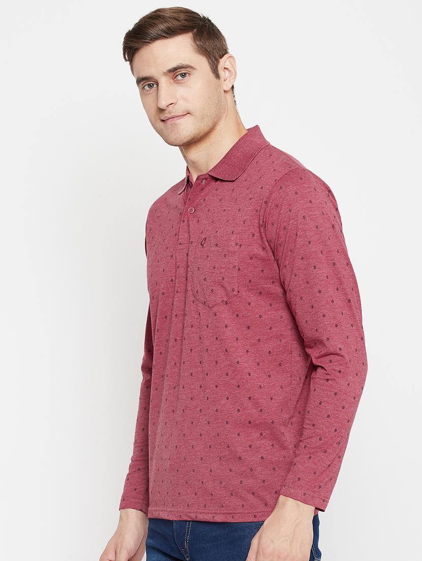 pink printed polo t-shirt - 18405726 - Zoom Image - 2