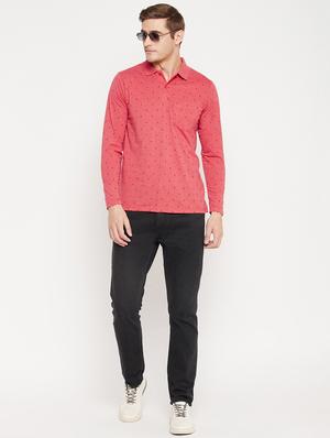 pink printed polo t-shirt - 18405730 - Standard Image - 5