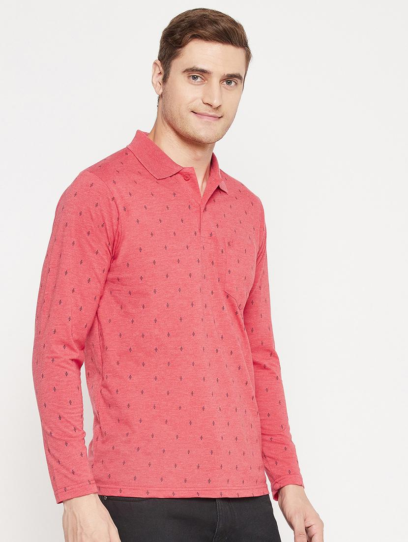 pink printed polo t-shirt - 18405730 - Zoom Image - 2