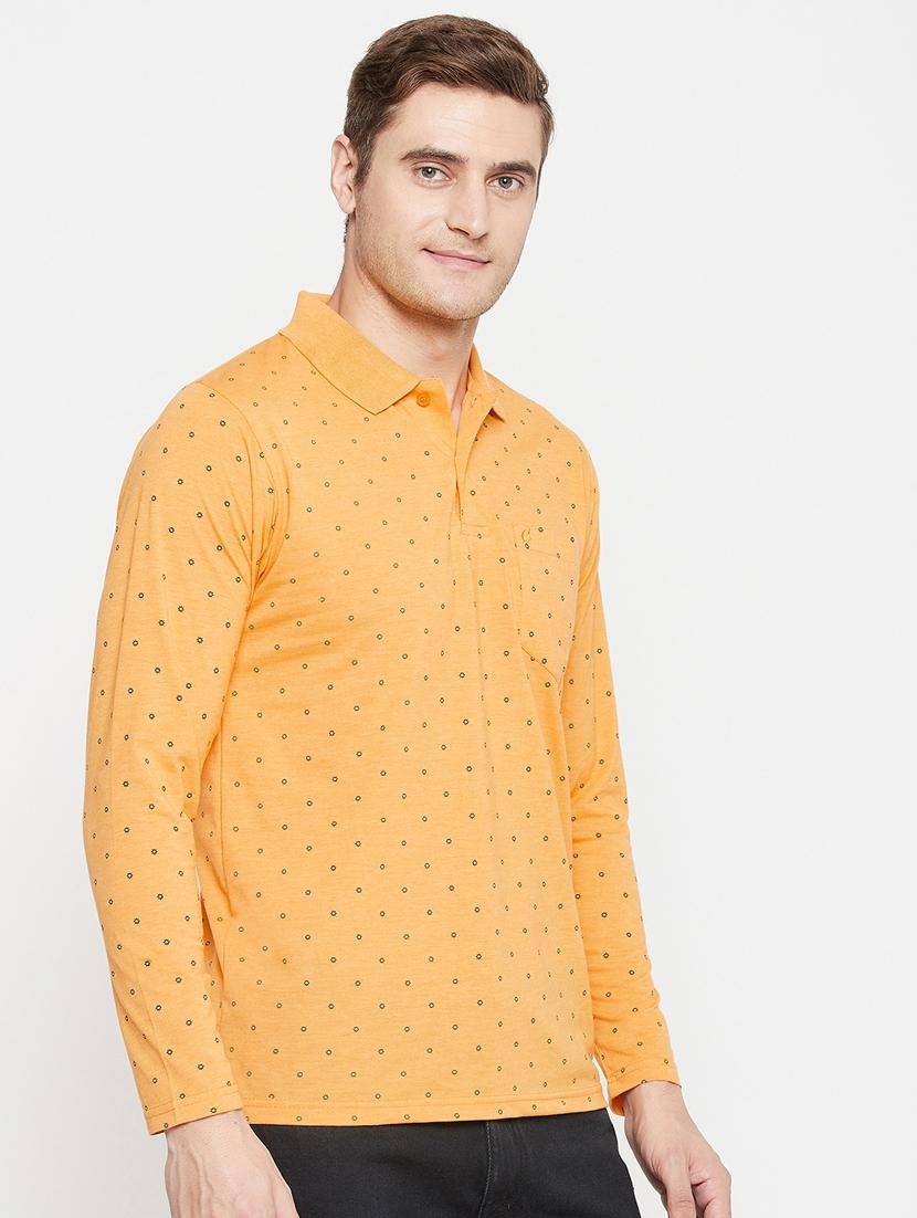 yellow printed polo t-shirt - 18405731 - Zoom Image - 2