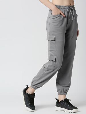 drawstring waist solid jogger - 18405757 - Standard Image - 2