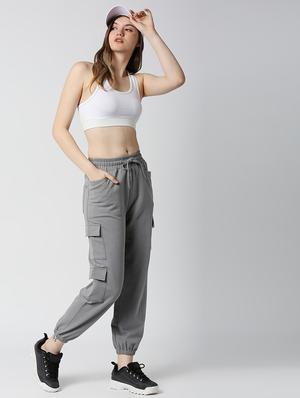 drawstring waist solid jogger - 18405757 - Standard Image - 4