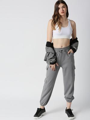 drawstring waist solid jogger - 18405757 - Standard Image - 5