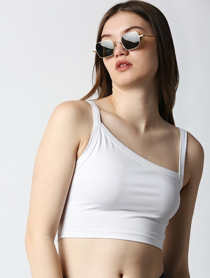 cami neck solid crop top - 18405784 - Zoom Image - 2