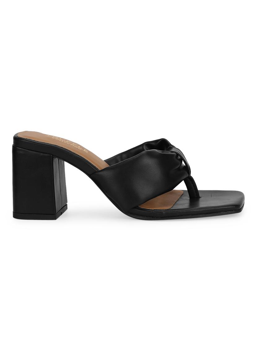 black pu mules sandals - 18405940 - Zoom Image - 2
