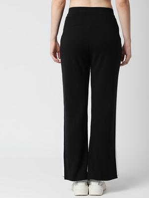 mid rise side taped wide leg trouser - 18405976 - Standard Image - 3