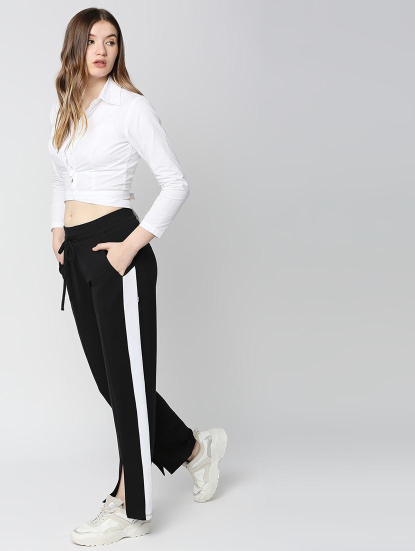 mid rise side taped wide leg trouser - 18405976 - Zoom Image - 4