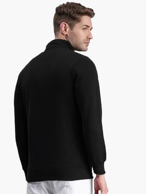 black solid sweatshirt - 18406115 - Standard Image - 3