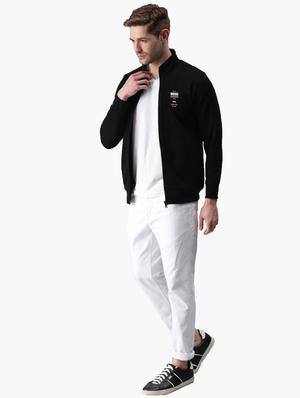 black solid sweatshirt - 18406115 - Standard Image - 4