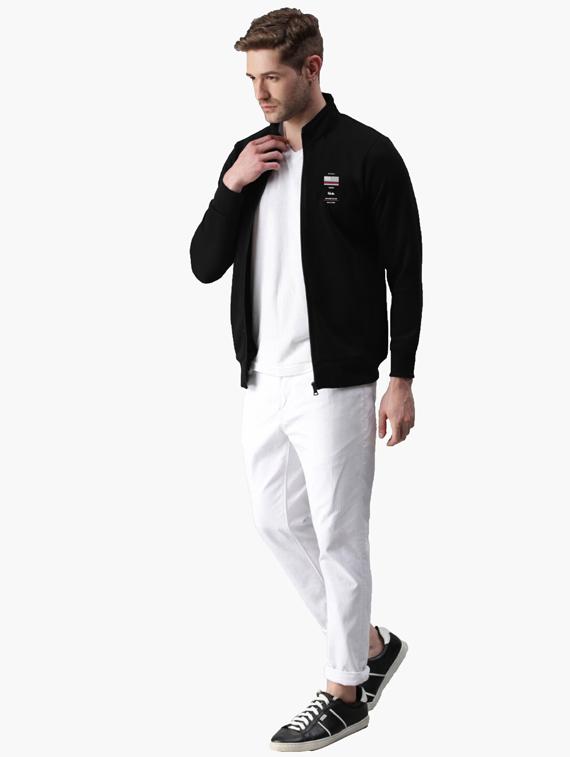 black solid sweatshirt - 18406115 - Zoom Image - 4
