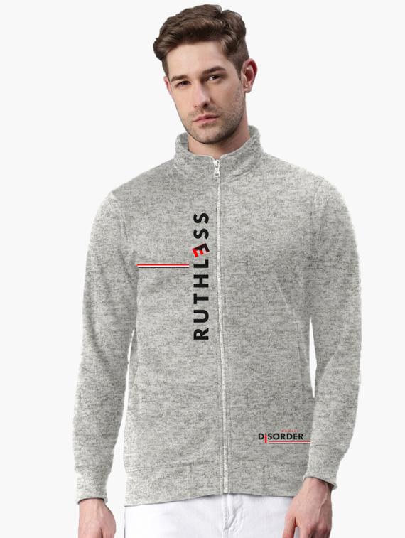 grey front print sweatshirt - 18406119 - Zoom Image - 1