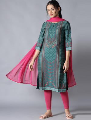 pink polyester woven dupatta - 18406463 - Standard Image - 2
