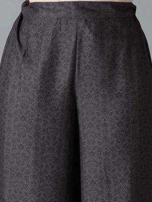 black floral flared palazzo - 18406707 - Standard Image - 5