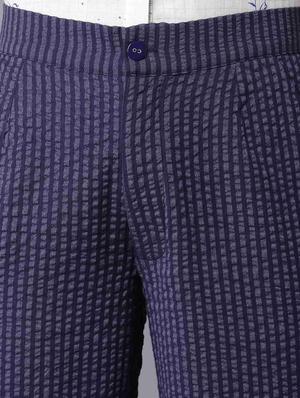 mid rise striped cigarette pant trouser - 18406723 - Standard Image - 5