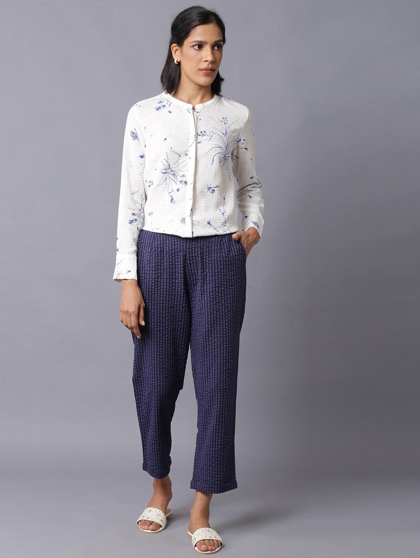 mid rise striped cigarette pant trouser - 18406723 - Zoom Image - 4