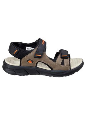 brown synthetic & mesh back strap floaters - 18407563 - Standard Image - 2
