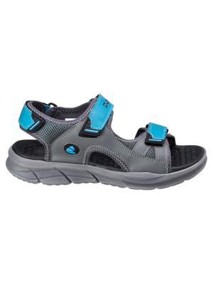 grey synthetic & mesh back strap floaters - 18407564 - Standard Image - 2