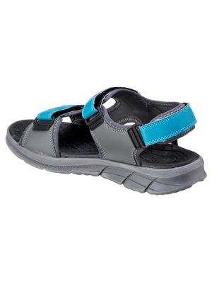 grey synthetic & mesh back strap floaters - 18407564 - Standard Image - 3