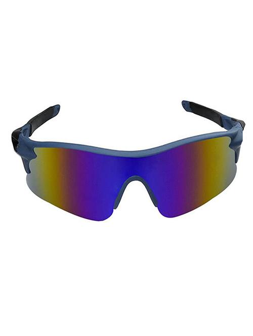 royalmede black & blue oversized polycarbonate for men sports sunglasses - 18407779 - Very Small Image - 1