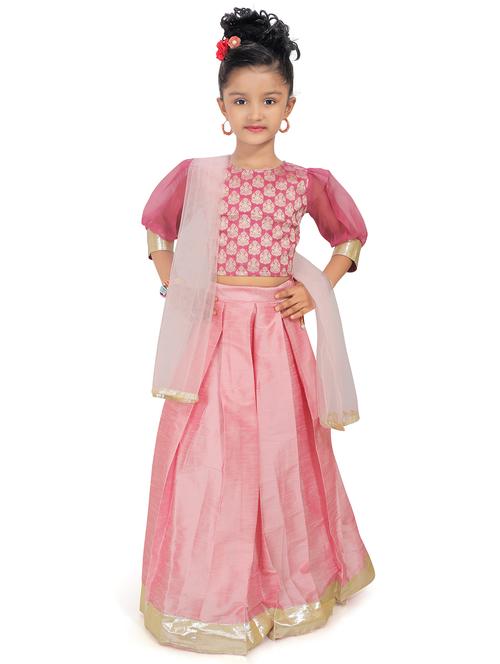 pink printed lehnga choli - 18408335 - Standard Image - 1
