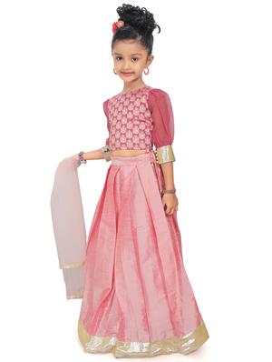 pink printed lehnga choli - 18408335 - Standard Image - 2