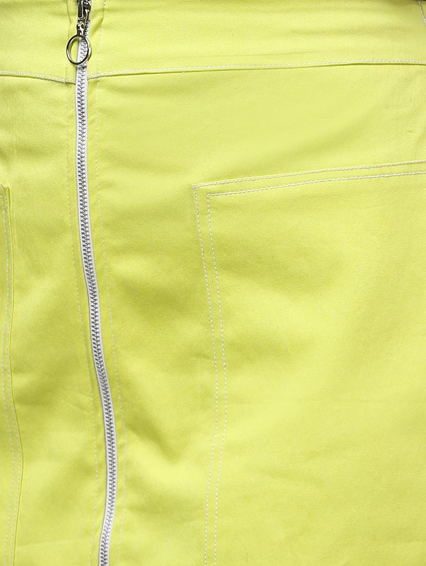 green cotton aline skirts - 18408559 - Zoom Image - 4