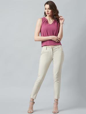 sleeveless solid regular top - 18408890 - Standard Image - 5