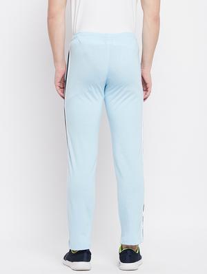 light blue striped full length track pant - 18409326 - Standard Image - 3