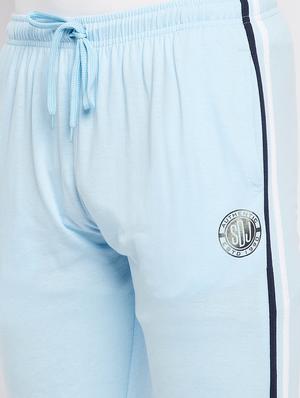 light blue striped full length track pant - 18409326 - Standard Image - 5