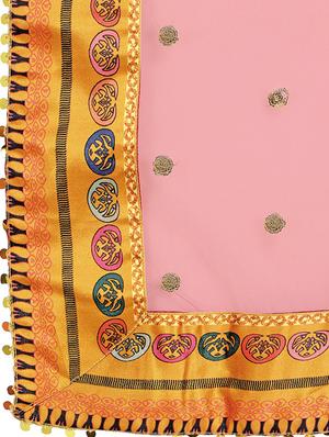 orange silk flared lehenga - 18410283 - Standard Image - 5