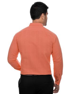 orange solid casual shirt - 18411117 - Standard Image - 3