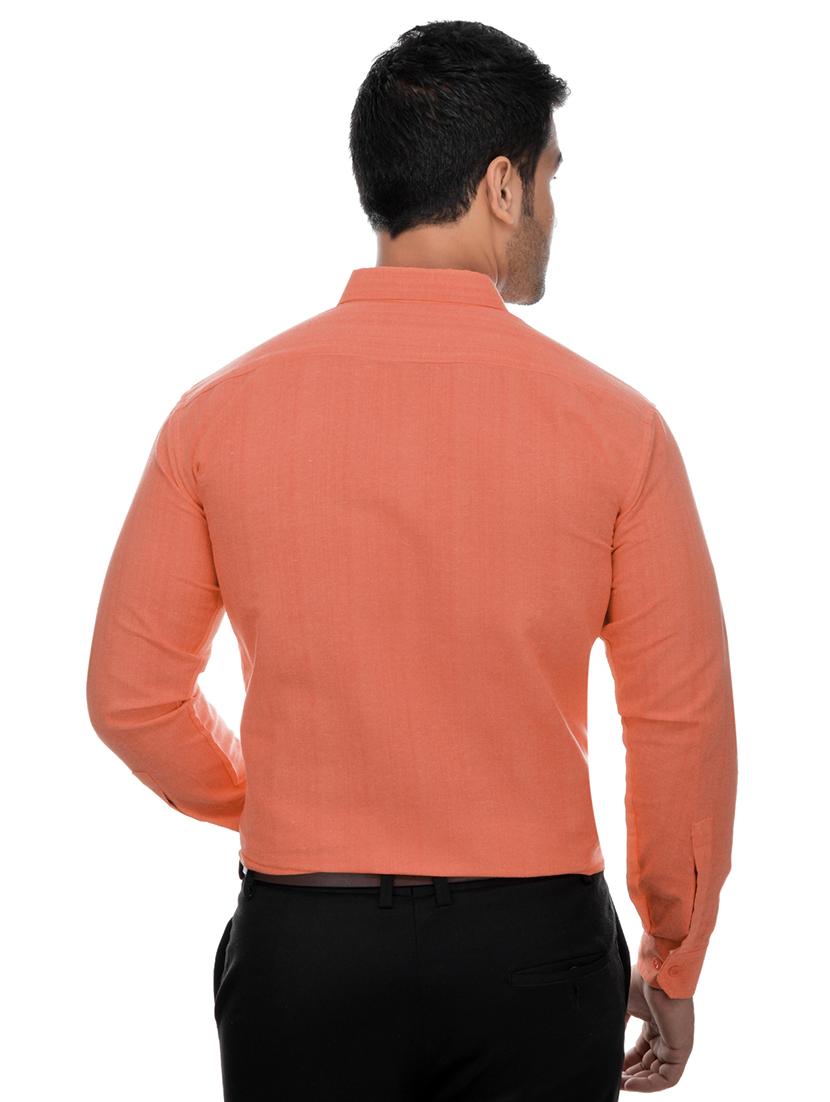 orange solid casual shirt - 18411117 - Zoom Image - 3
