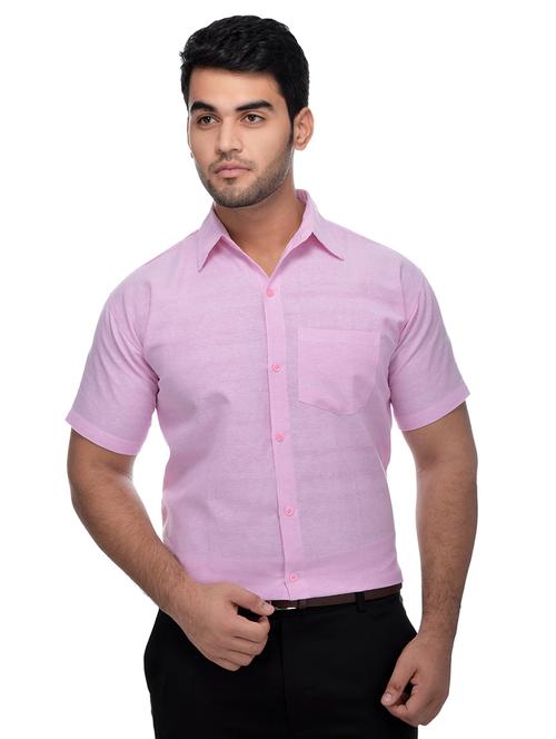lavender solid casual shirt - 18411130 - Standard Image - 1