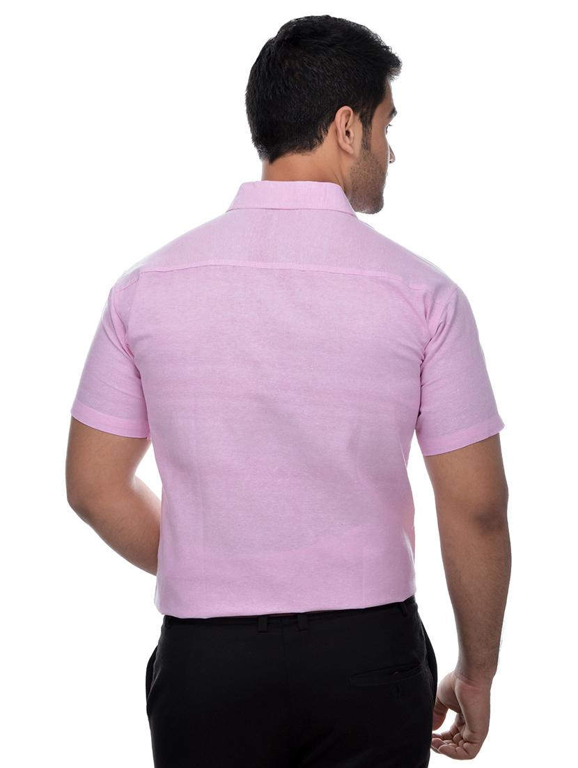lavender solid casual shirt - 18411130 - Zoom Image - 3