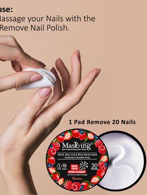 masking facial sheet mask for nourishing (pack of 4) & berries nail polish remover wipes (pack of 1) - 18411146 - Standard Image - 3