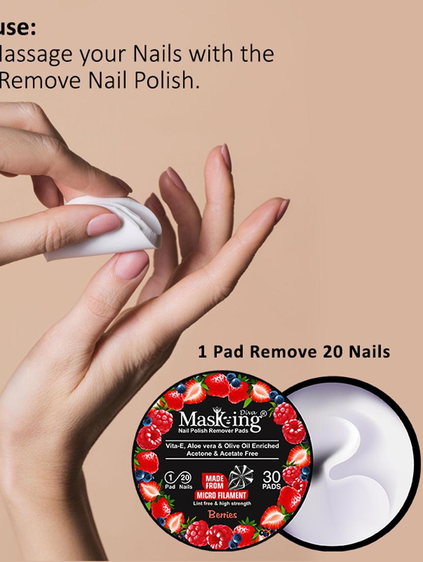 masking facial sheet mask for nourishing (pack of 4) & berries nail polish remover wipes (pack of 1) - 18411146 - Zoom Image - 3