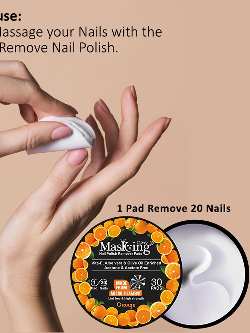 masking facial sheet mask for lightening (pack of 4) & orange nail polish remover 30 pads (pack of 1) - 18411157 - Zoom Image - 3