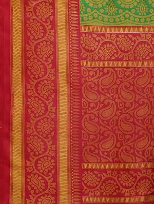 self design woven saree with blouse - 18411240 - Standard Image - 4