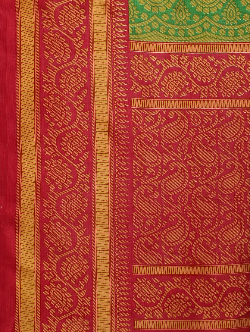 self design woven saree with blouse - 18411240 - Zoom Image - 4