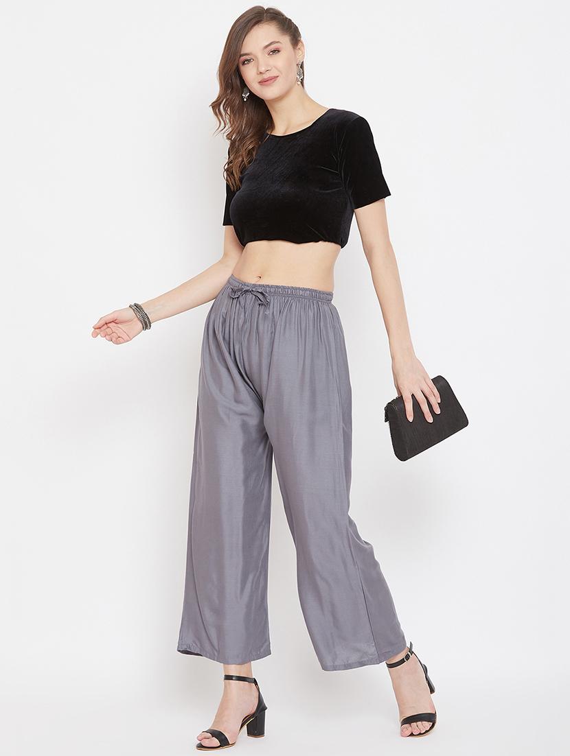 set of 3 pcs solid palazzo - 18412046 - Zoom Image - 5