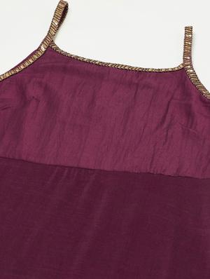purple kurta palazzo set - 18412276 - Standard Image - 5