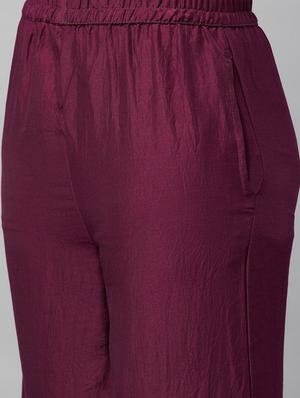 purple kurta palazzo set - 18412276 - Standard Image - 6