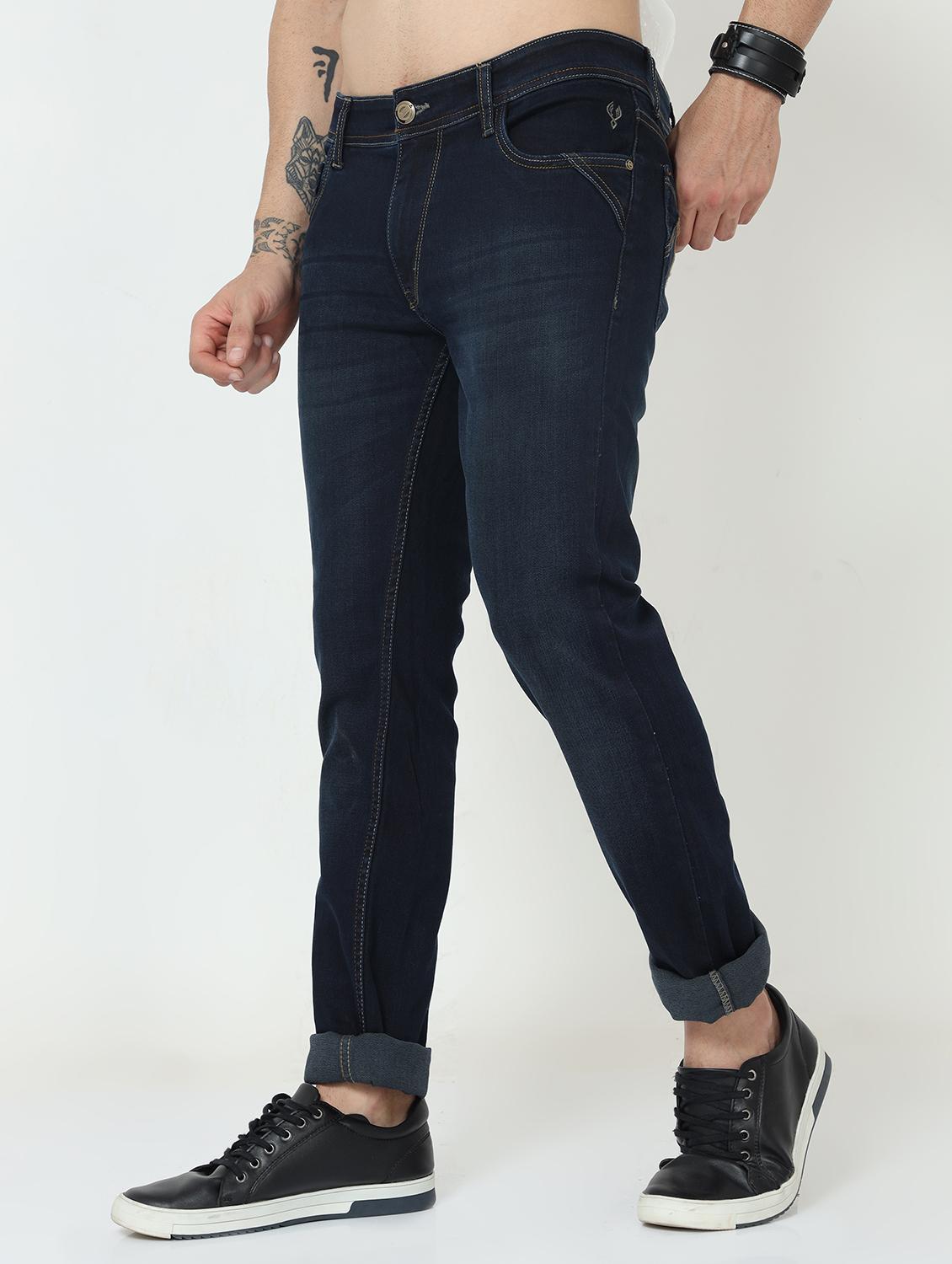 navy blue light-washed denim jean - 18412889 - Zoom Image - 2