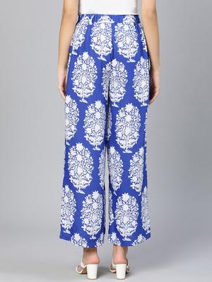 printed flat front trouser - 18412909 - Standard Image - 4