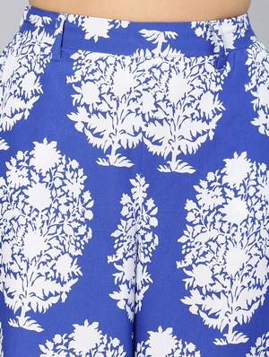 printed flat front trouser - 18412909 - Standard Image - 6