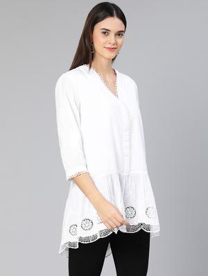 white solid a line top - 18412961 - Standard Image - 3