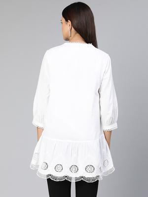 white solid a line top - 18412961 - Standard Image - 4