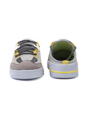grey pu lace up sneakers - 18413075 - Standard Image - 5