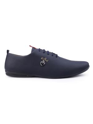 blue pu lace up shoes - 18413085 - Standard Image - 2